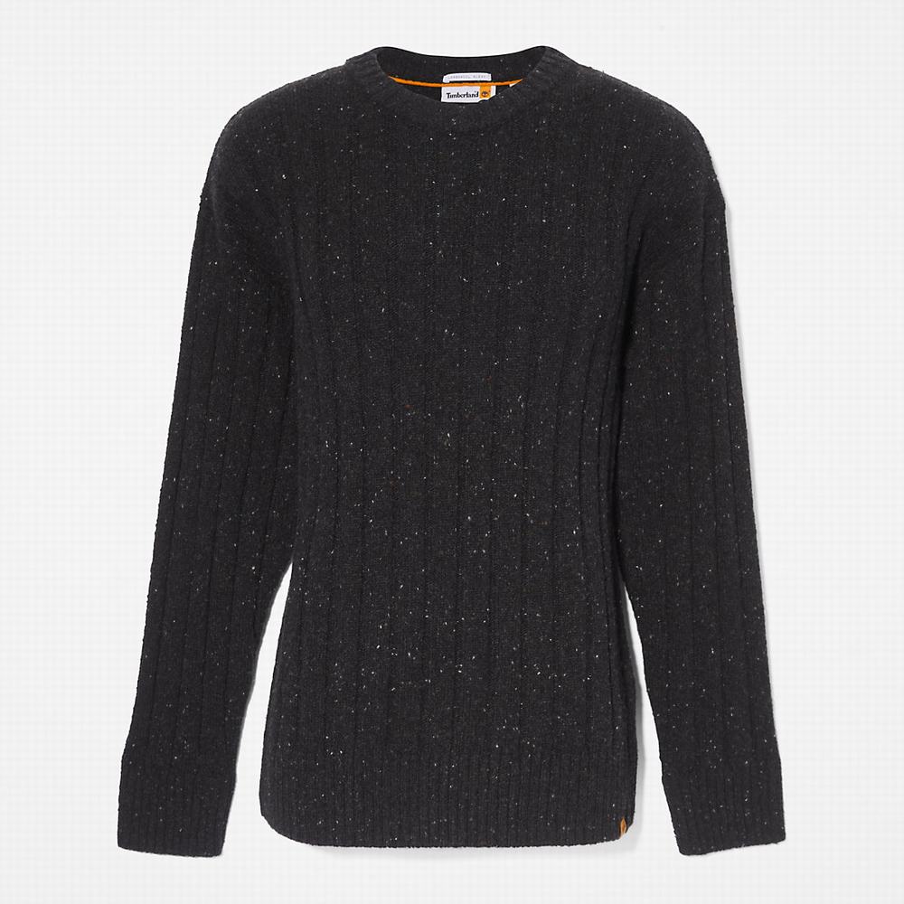 Pánské Jumpers Timberland Textured Crewneck Šedé | TI59630-690