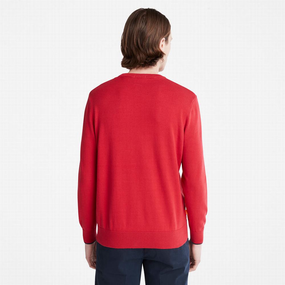 Pánské Jumpers Timberland Williams River Crewneck Červené | TI27381-318