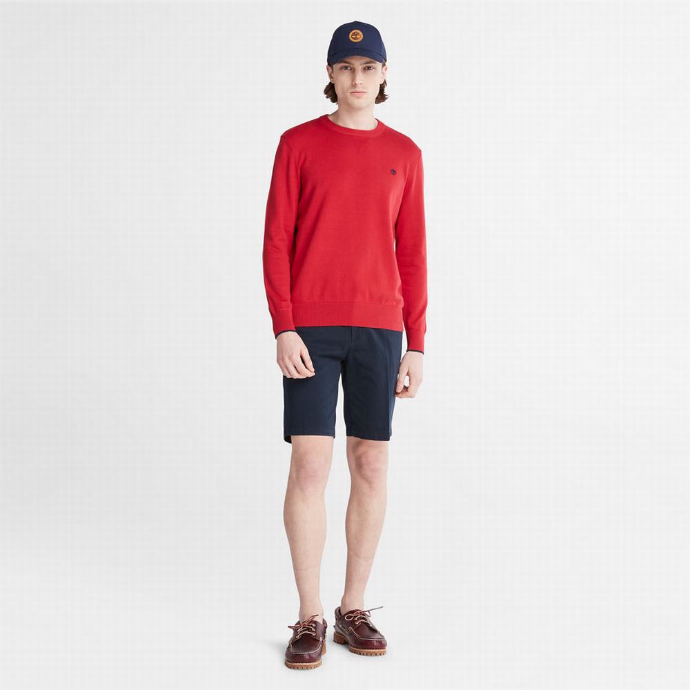 Pánské Jumpers Timberland Williams River Crewneck Červené | TI27381-318