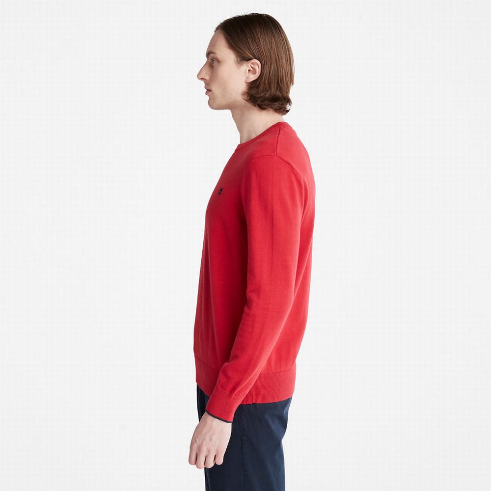 Pánské Jumpers Timberland Williams River Crewneck Červené | TI27381-318
