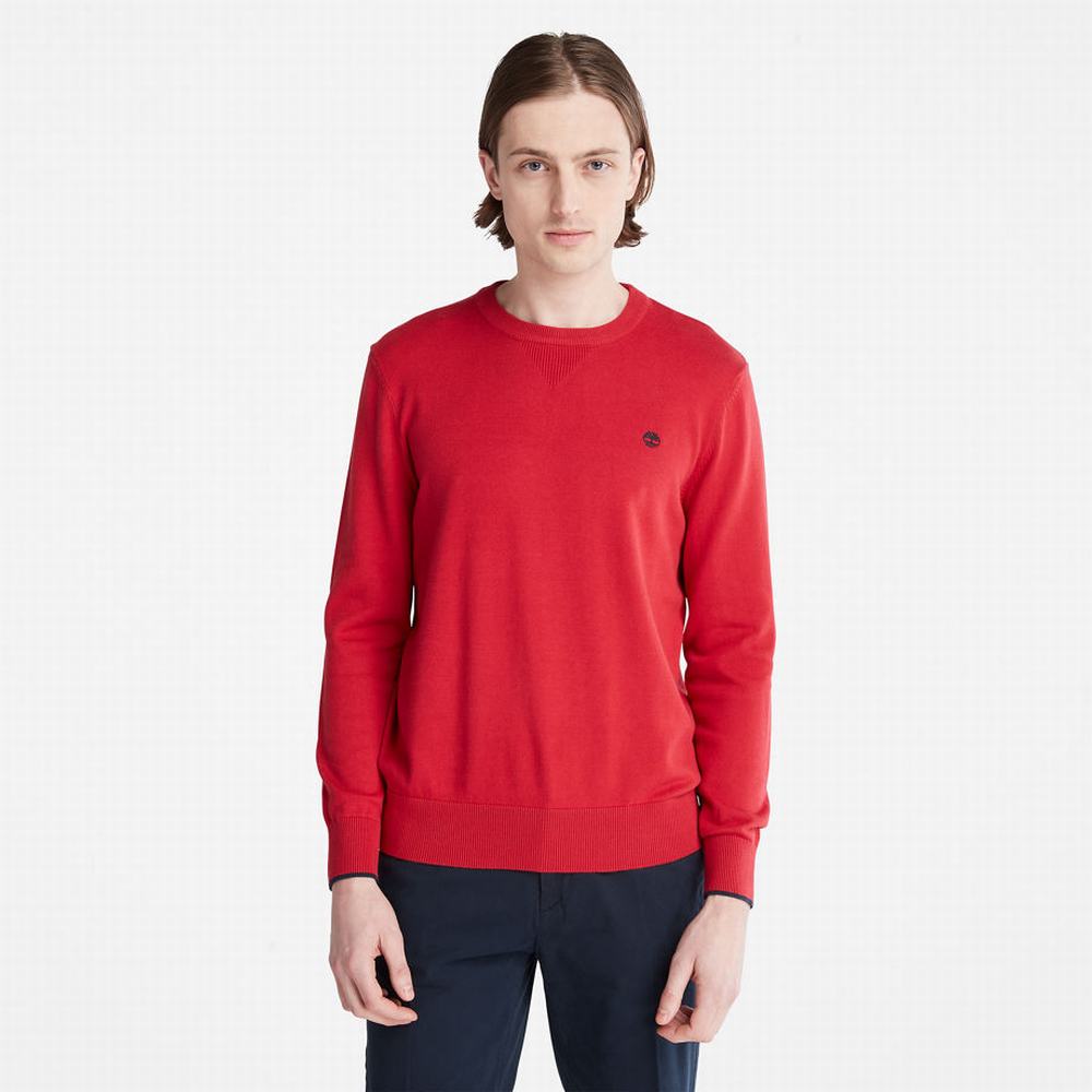 Pánské Jumpers Timberland Williams River Crewneck Červené | TI27381-318