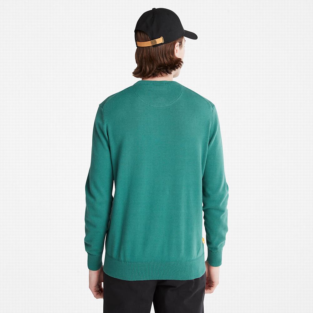 Pánské Jumpers Timberland Williams River Crewneck Zelene | TI48276-609