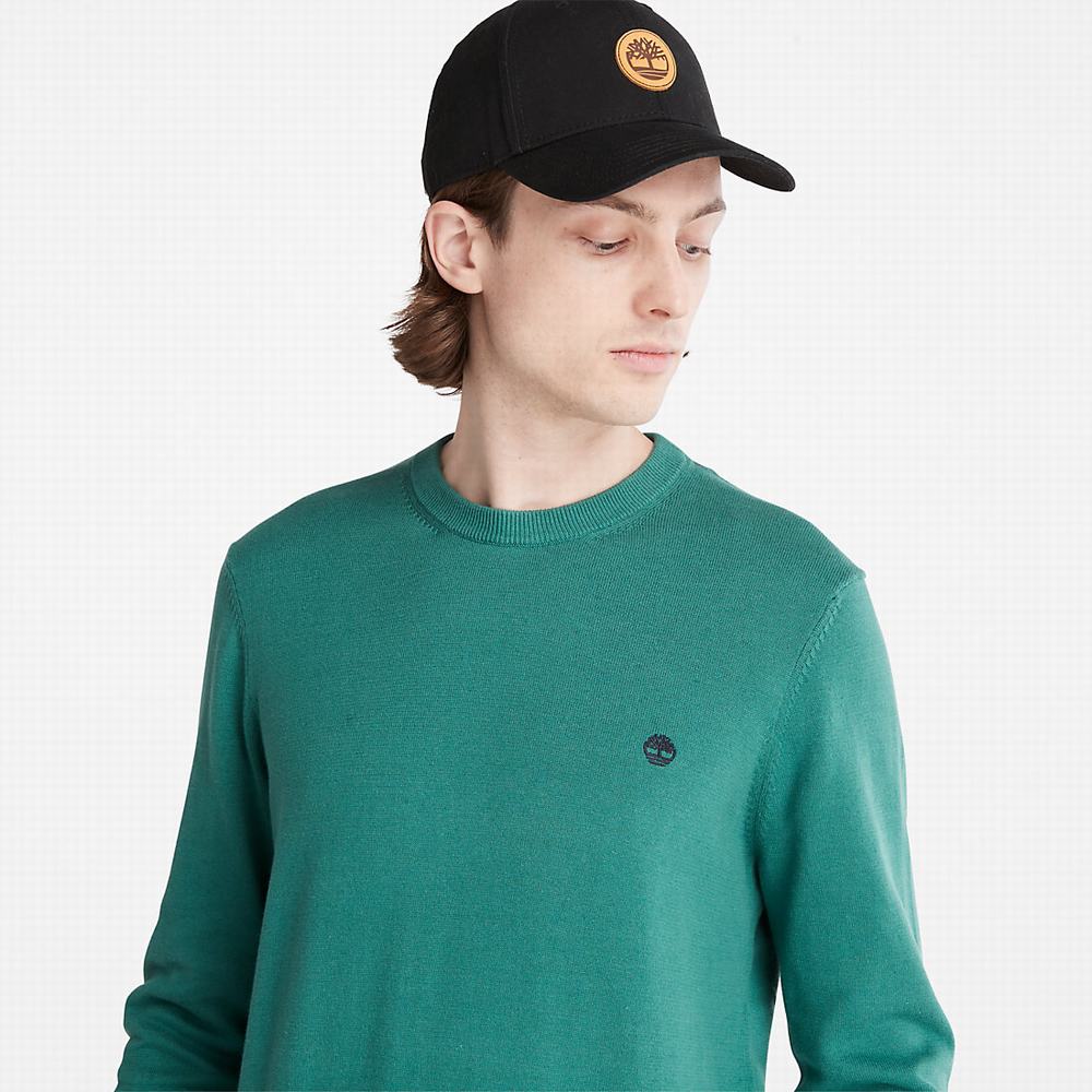 Pánské Jumpers Timberland Williams River Crewneck Zelene | TI48276-609