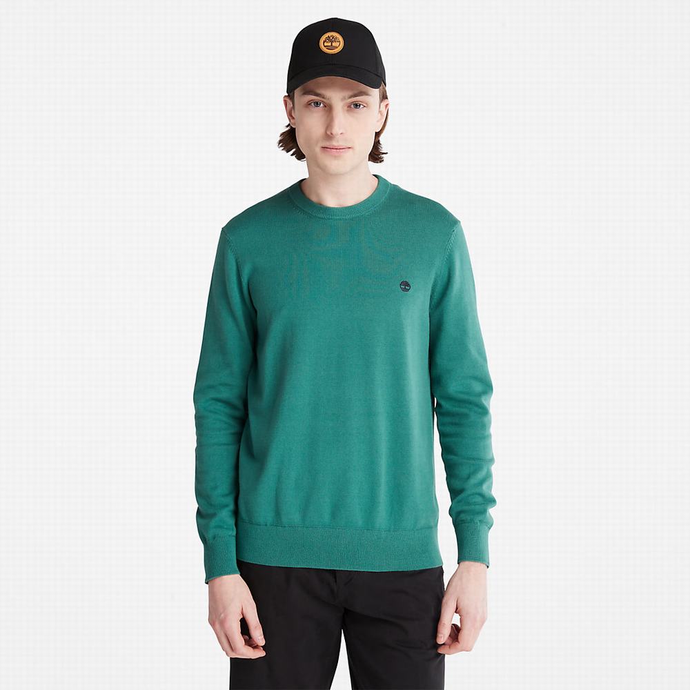 Pánské Jumpers Timberland Williams River Crewneck Zelene | TI48276-609