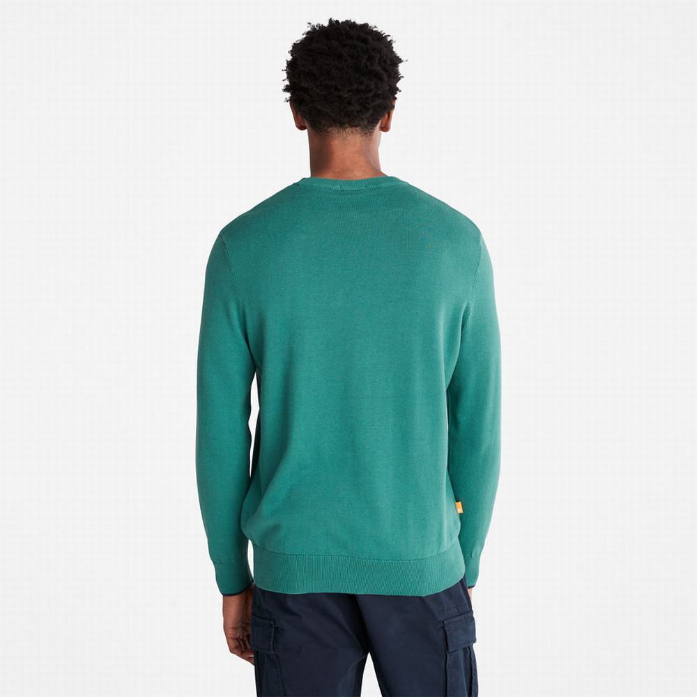 Pánské Jumpers Timberland Williams River Crewneck Zelene | TI50321-368
