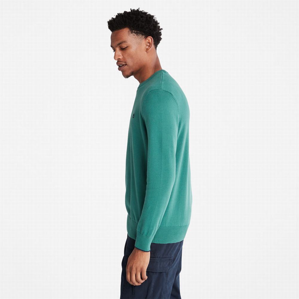 Pánské Jumpers Timberland Williams River Crewneck Zelene | TI50321-368