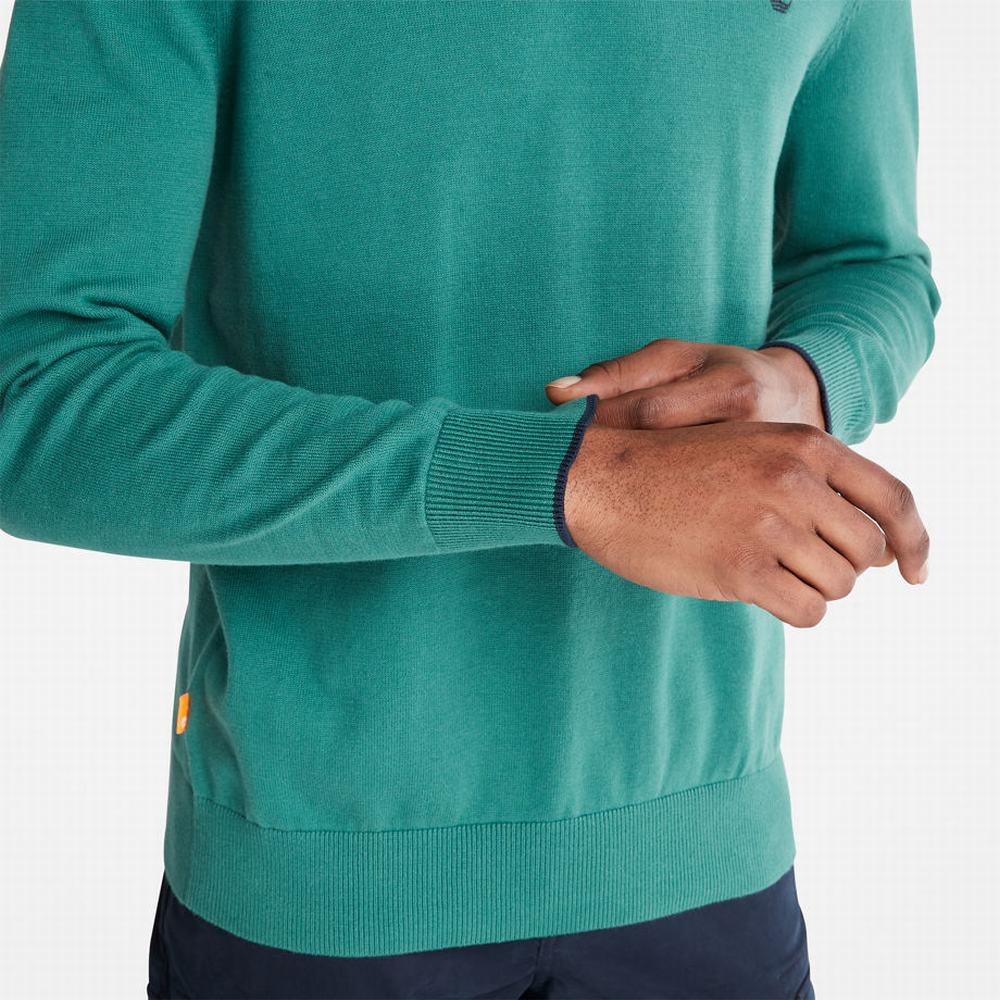 Pánské Jumpers Timberland Williams River Crewneck Zelene | TI50321-368