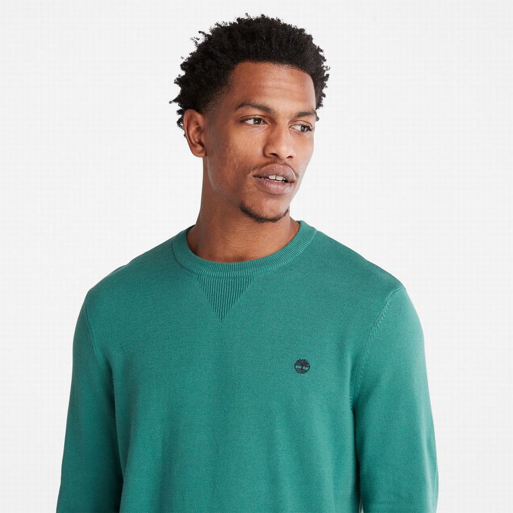 Pánské Jumpers Timberland Williams River Crewneck Zelene | TI50321-368