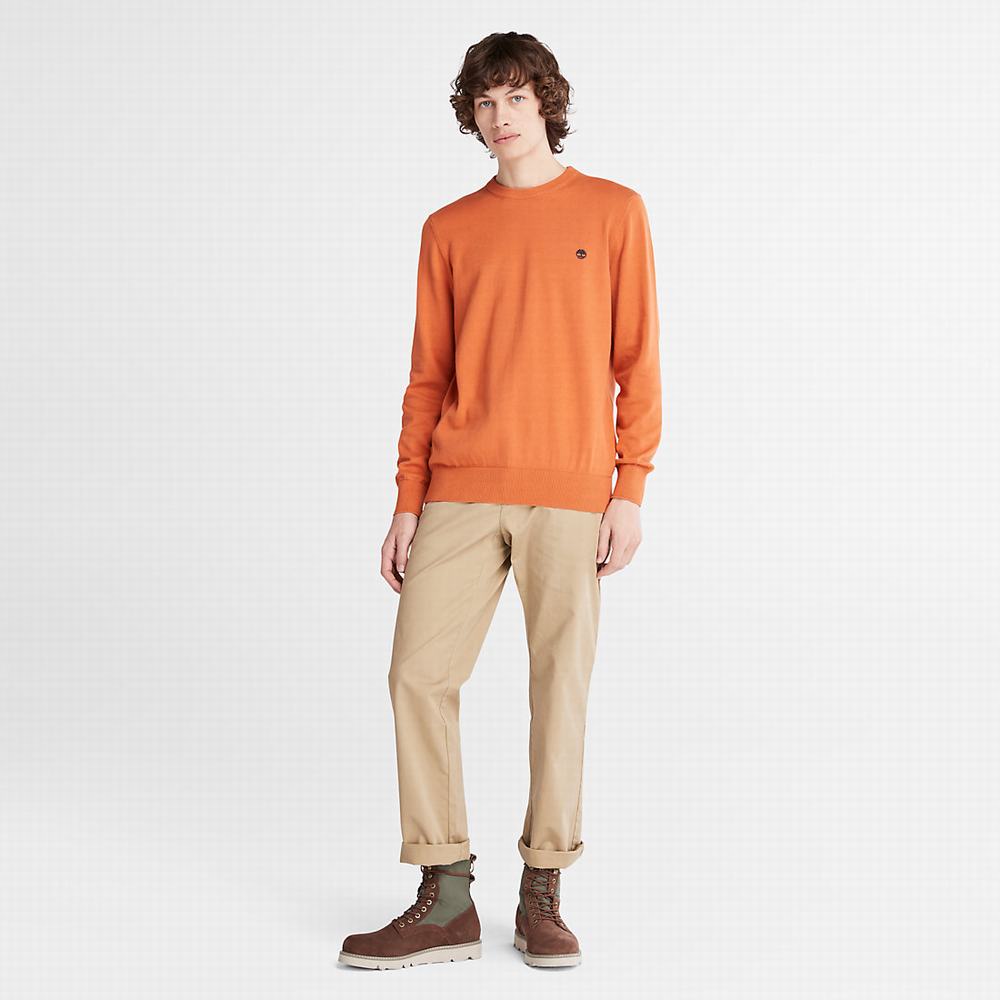 Pánské Jumpers Timberland Williams River Crewneck Oranžové | TI97248-405