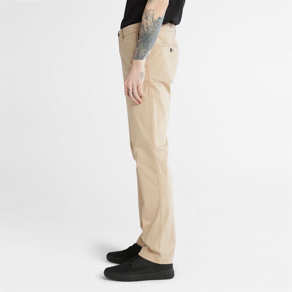Pánské Kalhoty Timberland Anti-odour Ultra-stretch Chinos Béžový | TI31642-762