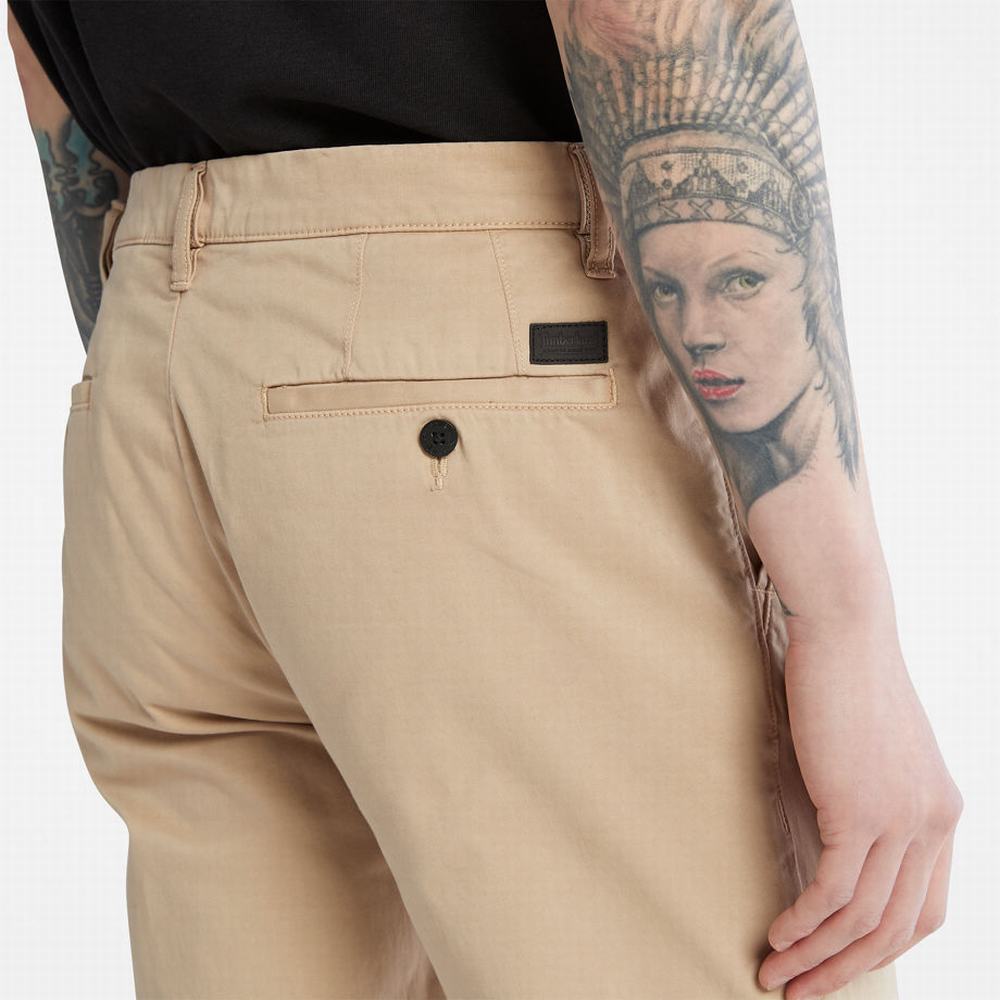 Pánské Kalhoty Timberland Anti-odour Ultra-stretch Chinos Béžový | TI31642-762