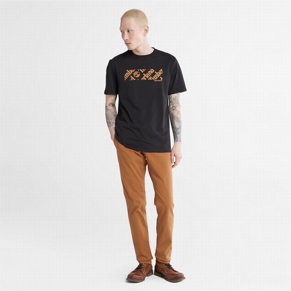 Pánské Kalhoty Timberland Anti-odour Ultra-stretch Chinos Hnědé | TI40523-963