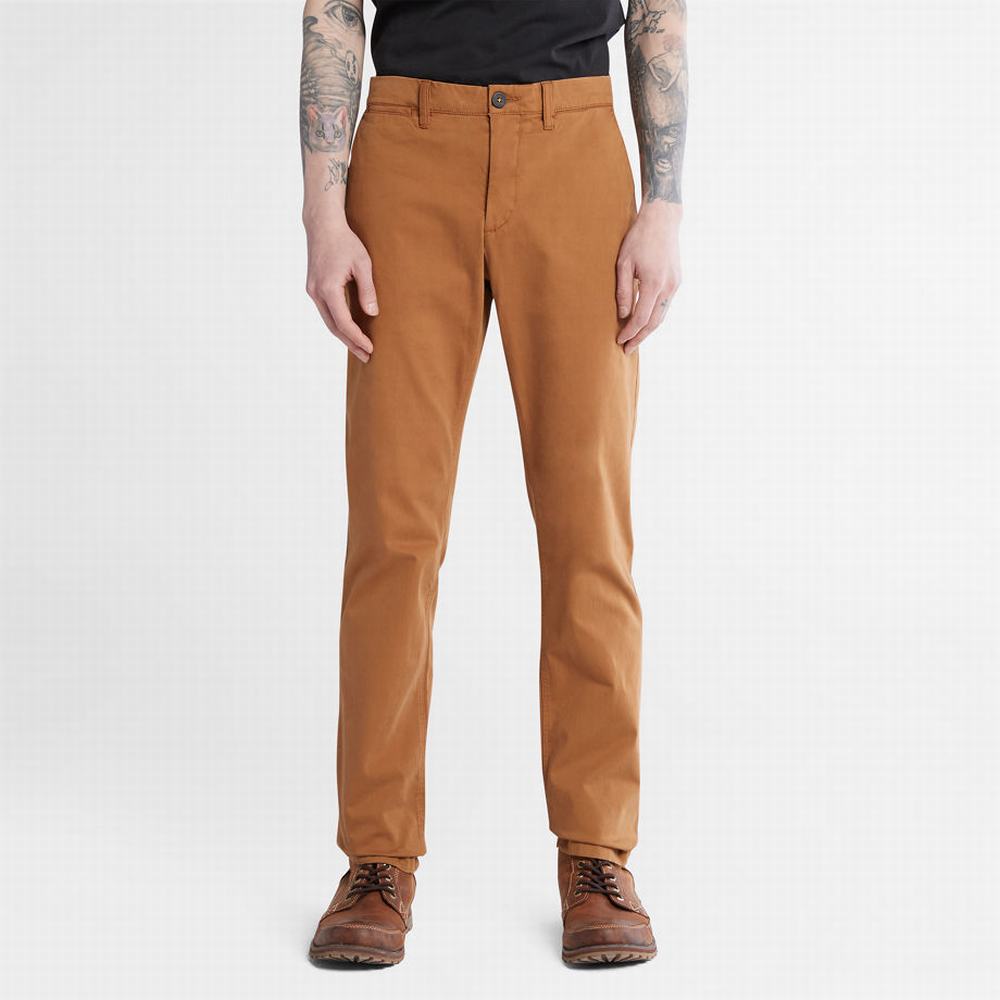 Pánské Kalhoty Timberland Anti-odour Ultra-stretch Chinos Hnědé | TI40523-963