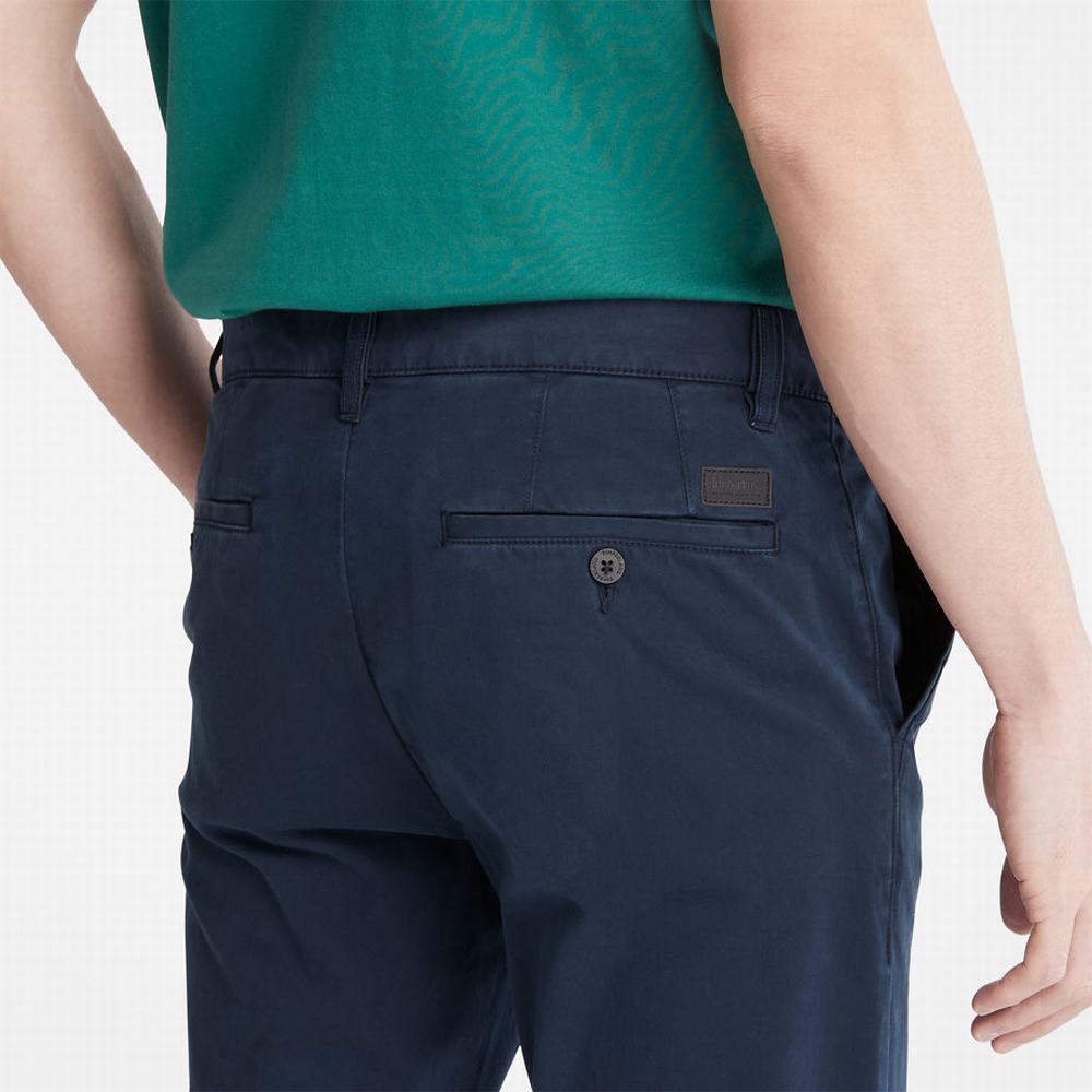 Pánské Kalhoty Timberland Anti-odour Ultra-stretch Chinos Tmavě Blankyt | TI93614-796