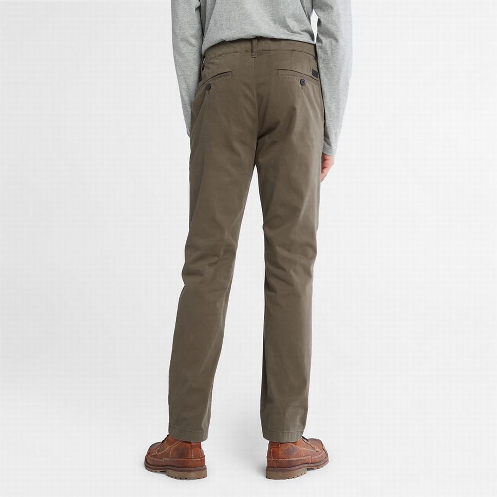 Pánské Kalhoty Timberland Anti-odour Ultra-stretch Chinos Zelene | TI94182-658