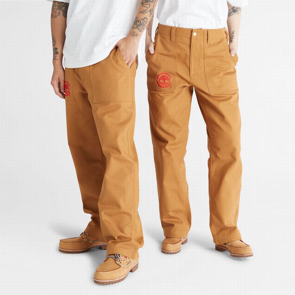 Pánské Kalhoty Timberland CLOT x Timberland® Duck Platene Workwear Hnědé | TI25847-953