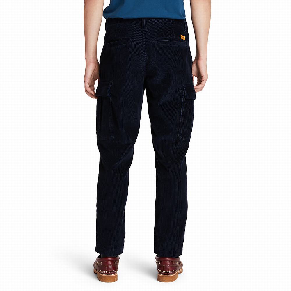 Pánské Kalhoty Timberland Corduroy Cargo Tmavě Blankyt | TI24073-102