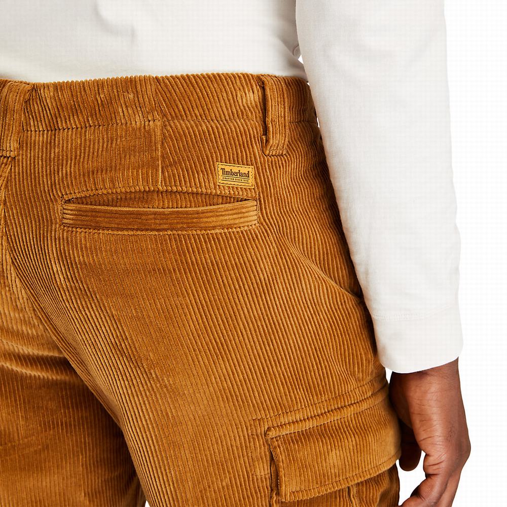 Pánské Kalhoty Timberland Corduroy Cargo Hnědé | TI69315-160