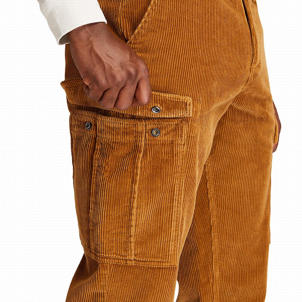 Pánské Kalhoty Timberland Corduroy Cargo Hnědé | TI69315-160