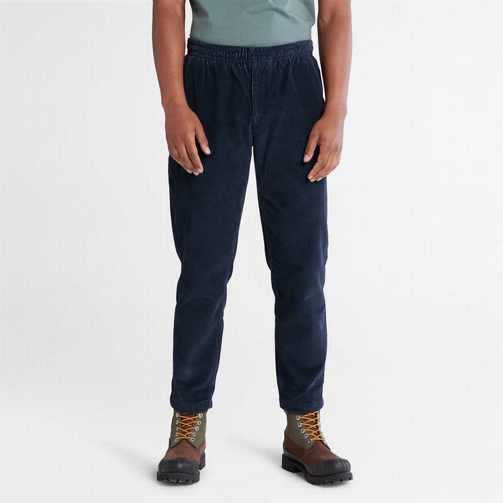Pánské Kalhoty Timberland Corduroy Tmavě Blankyt | TI51249-238