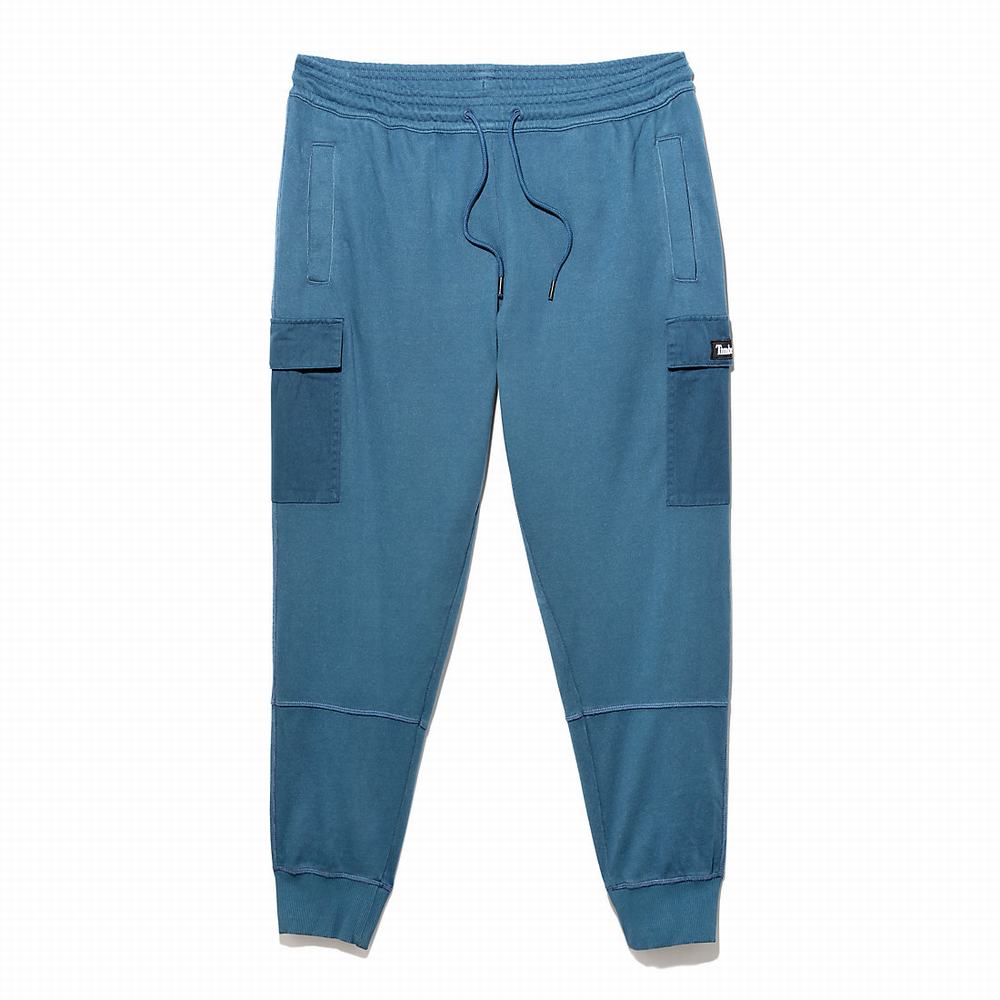 Pánské Kalhoty Timberland Garment-Dyed Cargo Sweatpants Blankyt | TI97315-310
