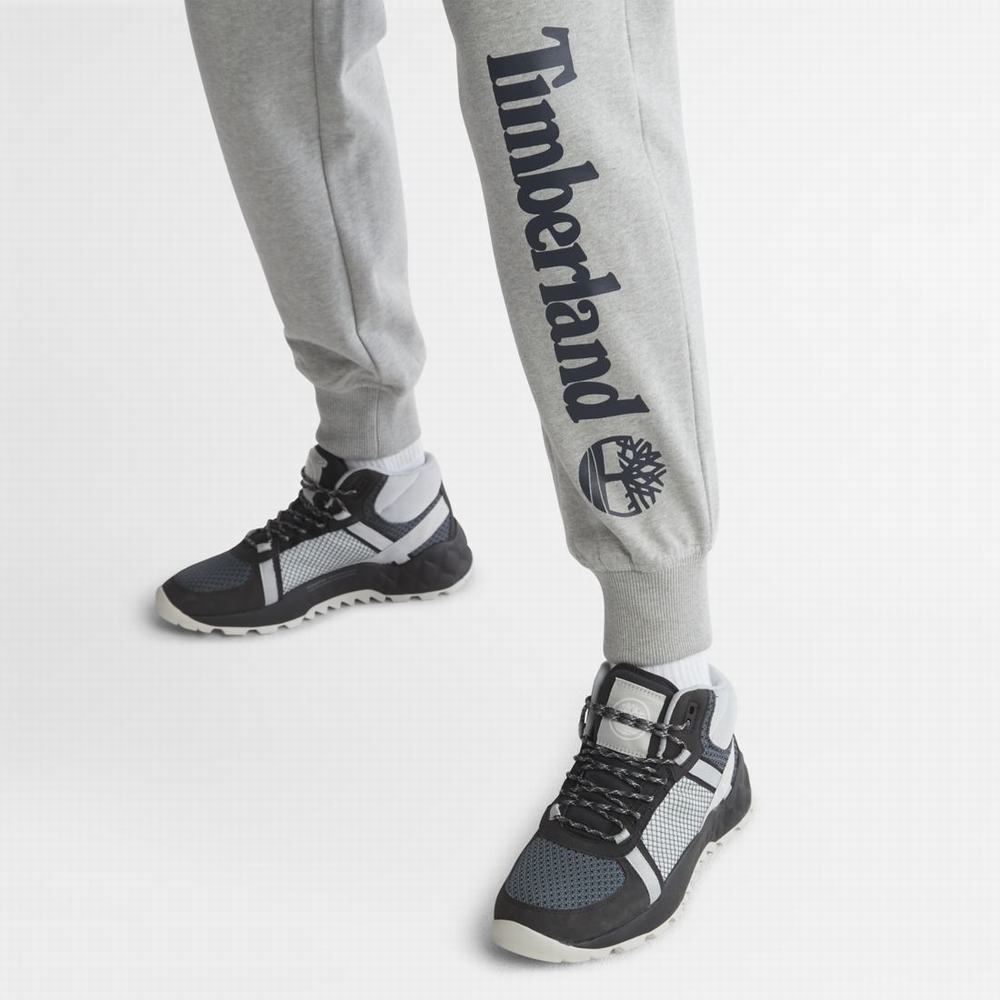 Pánské Kalhoty Timberland Logo Sweatpants Šedé Tmavě Blankyt | TI05746-092