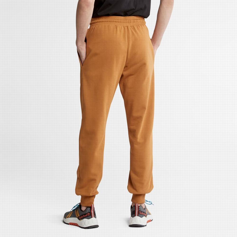 Pánské Kalhoty Timberland Logo Sweatpants Hnědé Černé | TI58267-047