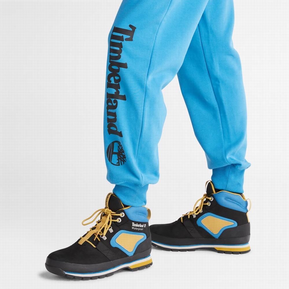Pánské Kalhoty Timberland Logo Sweatpants Světle Blankyt | TI76251-795