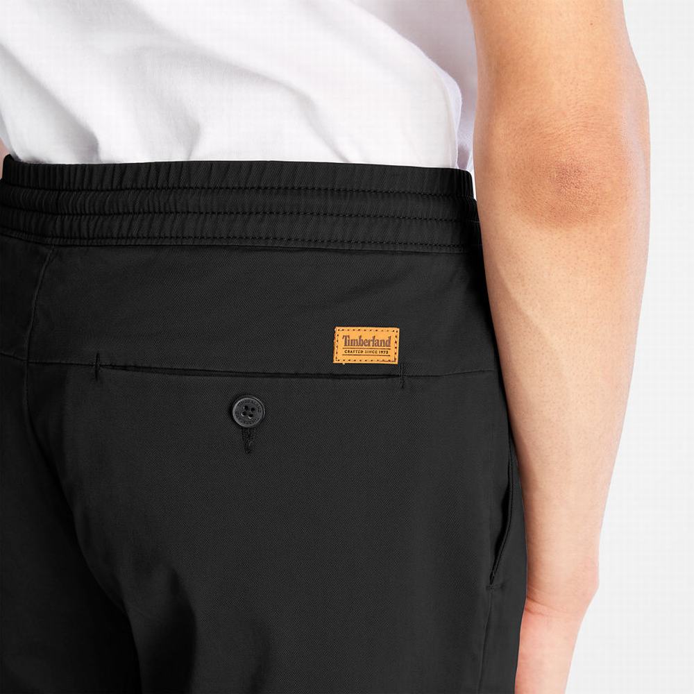 Pánské Kalhoty Timberland Lovell Lake Stretch Tracksuit Bottoms Černé | TI78635-652