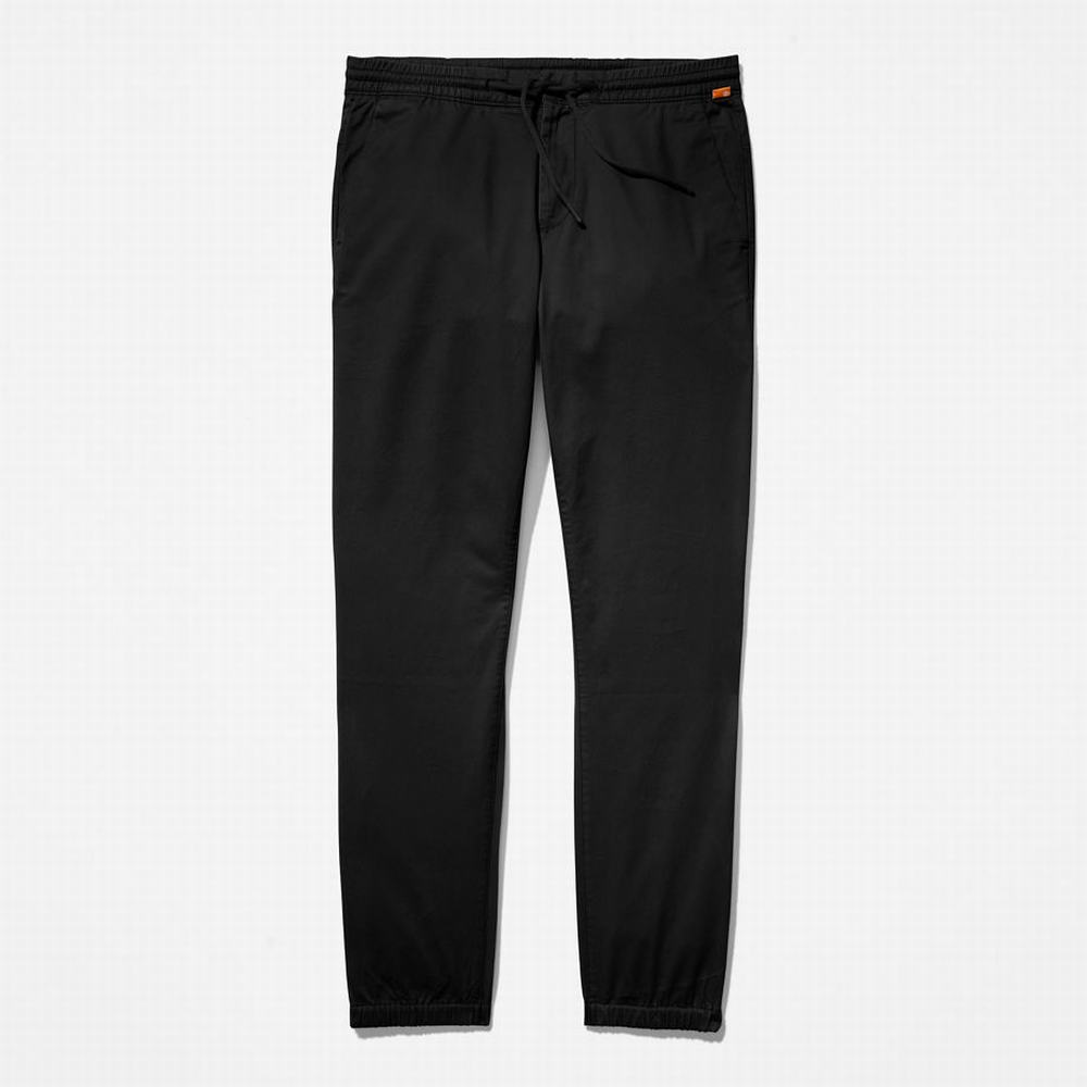 Pánské Kalhoty Timberland Lovell Lake Stretch Tracksuit Bottoms Černé | TI78635-652