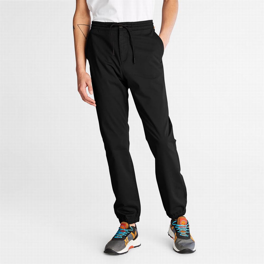 Pánské Kalhoty Timberland Lovell Lake Stretch Tracksuit Bottoms Černé | TI78635-652