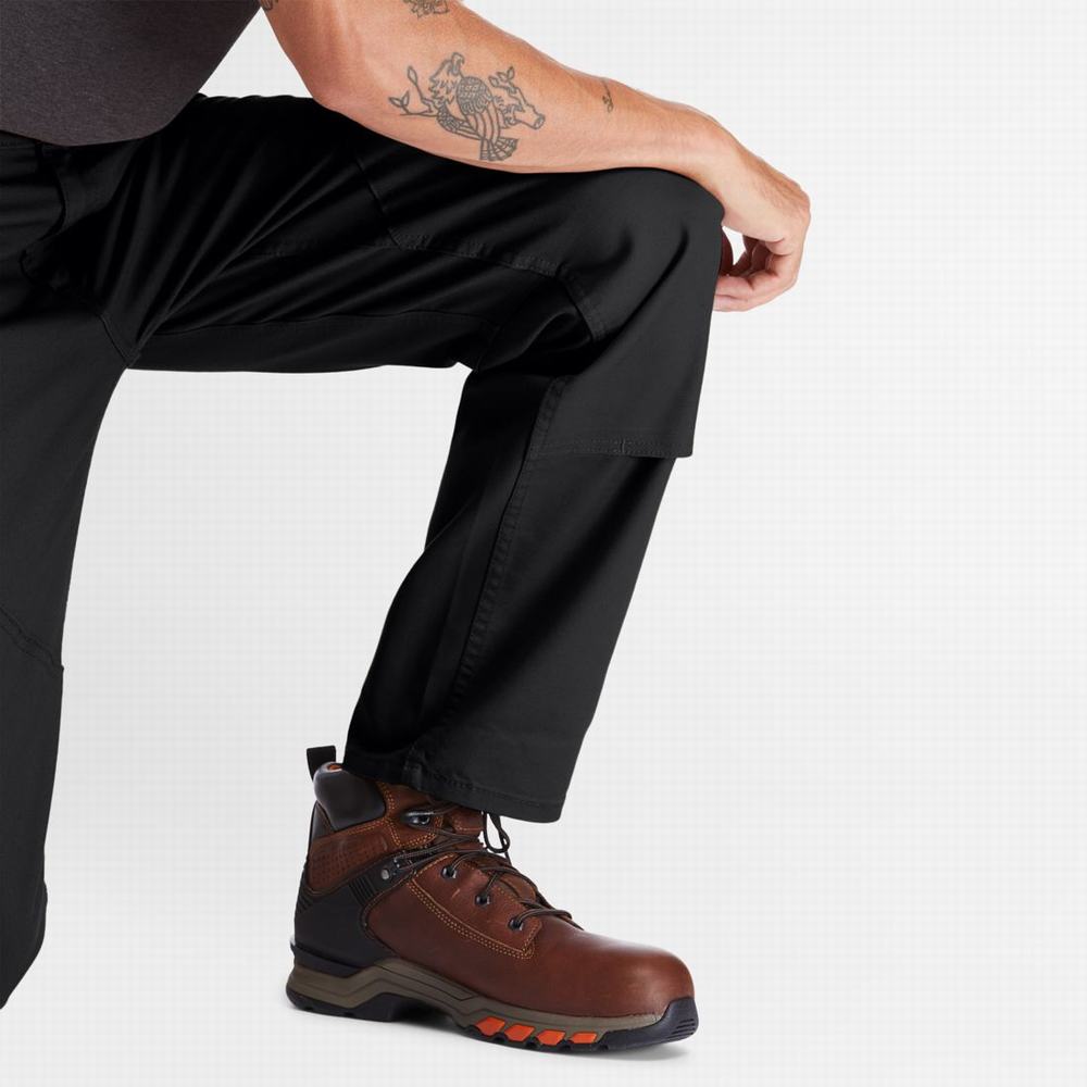 Pánské Kalhoty Timberland PRO® Ironhide Flex Utility Doublefront Černé | TI68251-486
