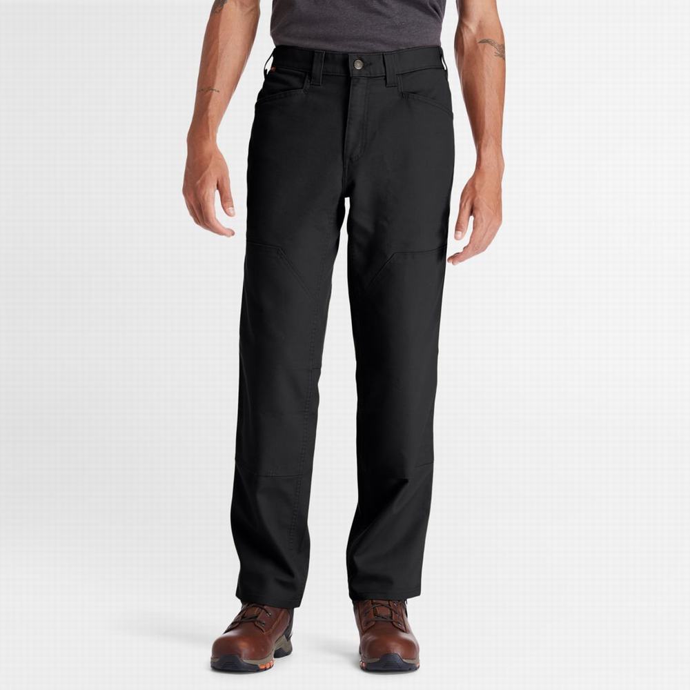 Pánské Kalhoty Timberland PRO® Ironhide Flex Utility Doublefront Černé | TI68251-486