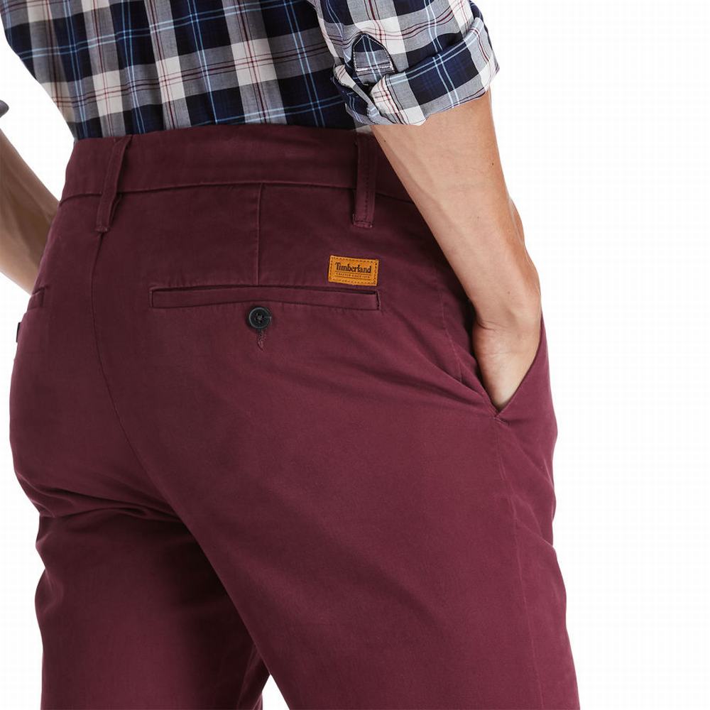 Pánské Kalhoty Timberland Sargent Lake Chinos Vínové | TI28976-027