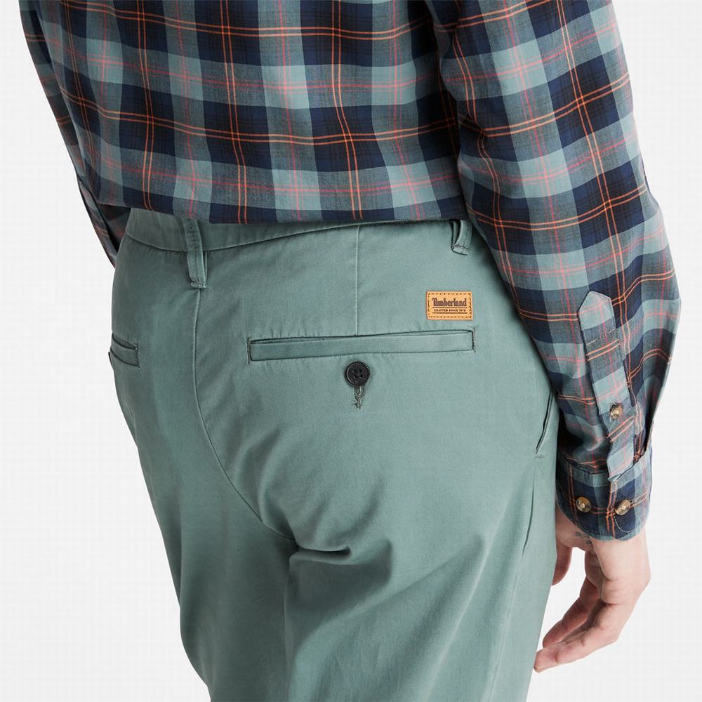 Pánské Kalhoty Timberland Sargent Lake Stretch Chino Zelene | TI13589-071