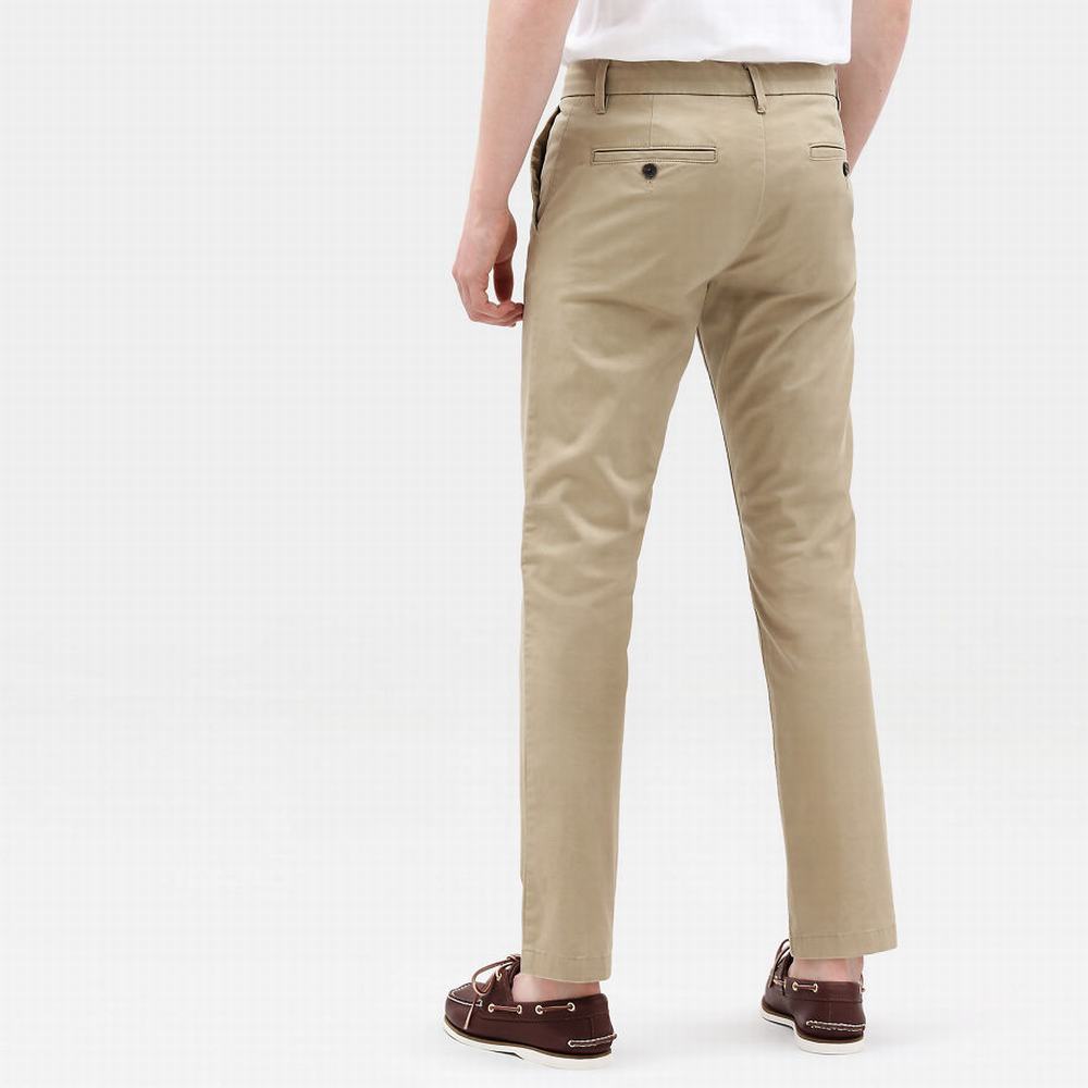 Pánské Kalhoty Timberland Sargent Lake Slim-Fit Chinos Hnědožlutý | TI40379-458