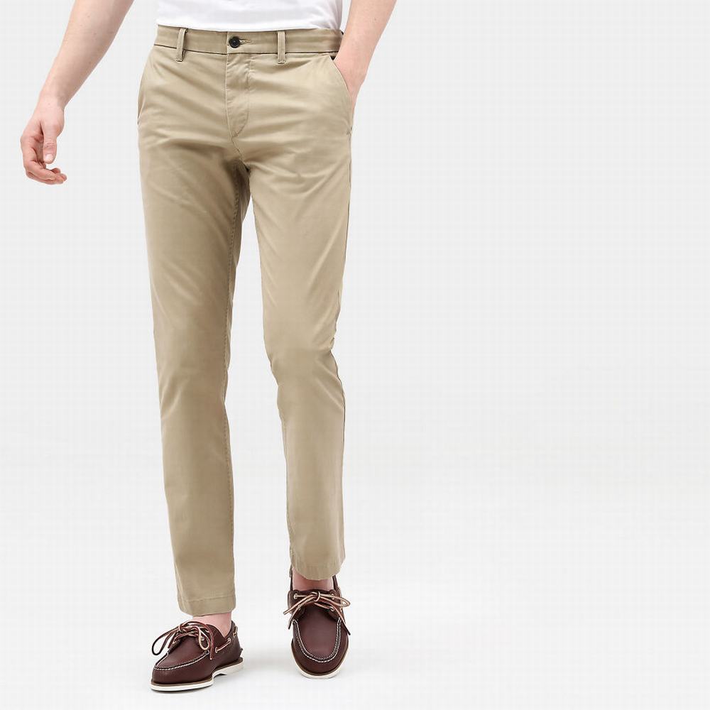 Pánské Kalhoty Timberland Sargent Lake Slim-Fit Chinos Hnědožlutý | TI40379-458
