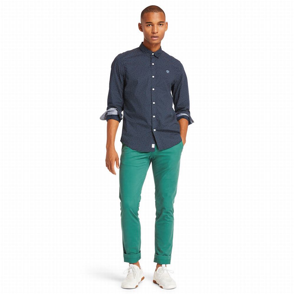 Pánské Kalhoty Timberland Sargent Lake Slim-Fit Chinos Zelene | TI62957-089