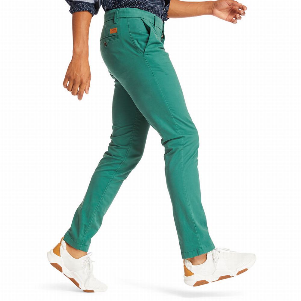 Pánské Kalhoty Timberland Sargent Lake Slim-Fit Chinos Zelene | TI62957-089