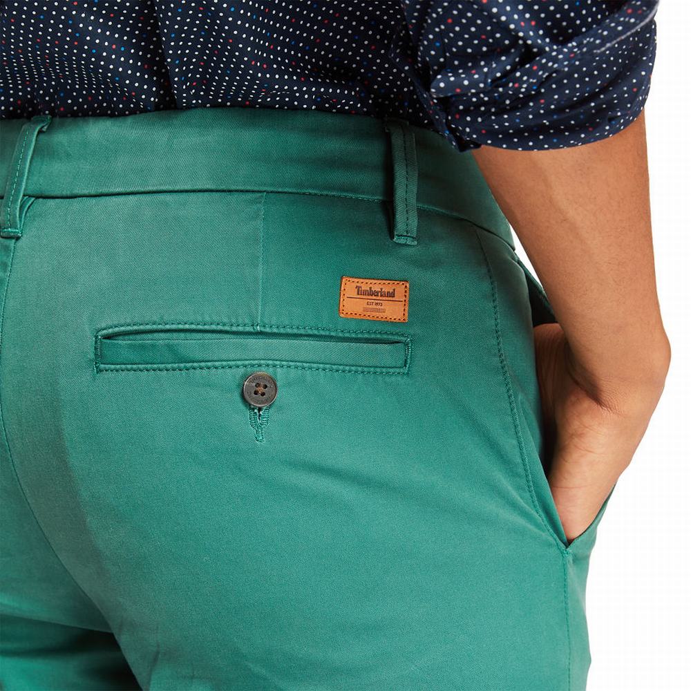 Pánské Kalhoty Timberland Sargent Lake Slim-Fit Chinos Zelene | TI62957-089