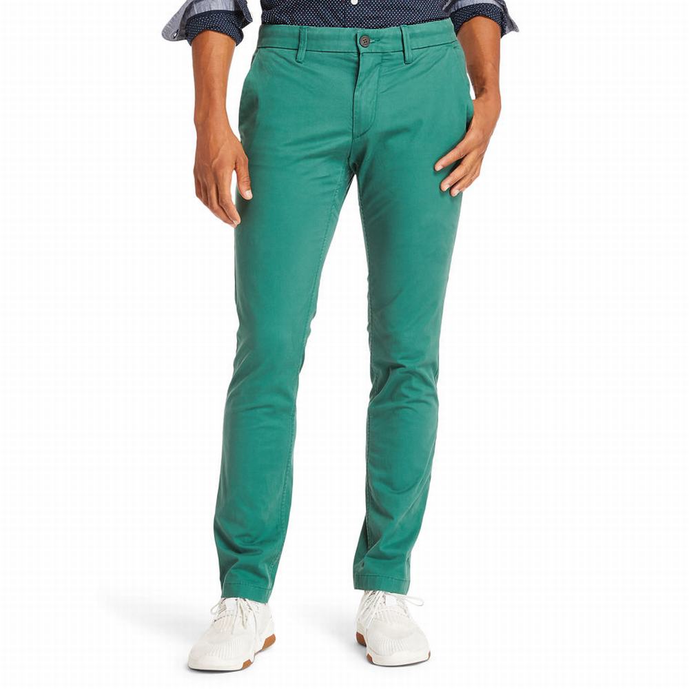 Pánské Kalhoty Timberland Sargent Lake Slim-Fit Chinos Zelene | TI62957-089