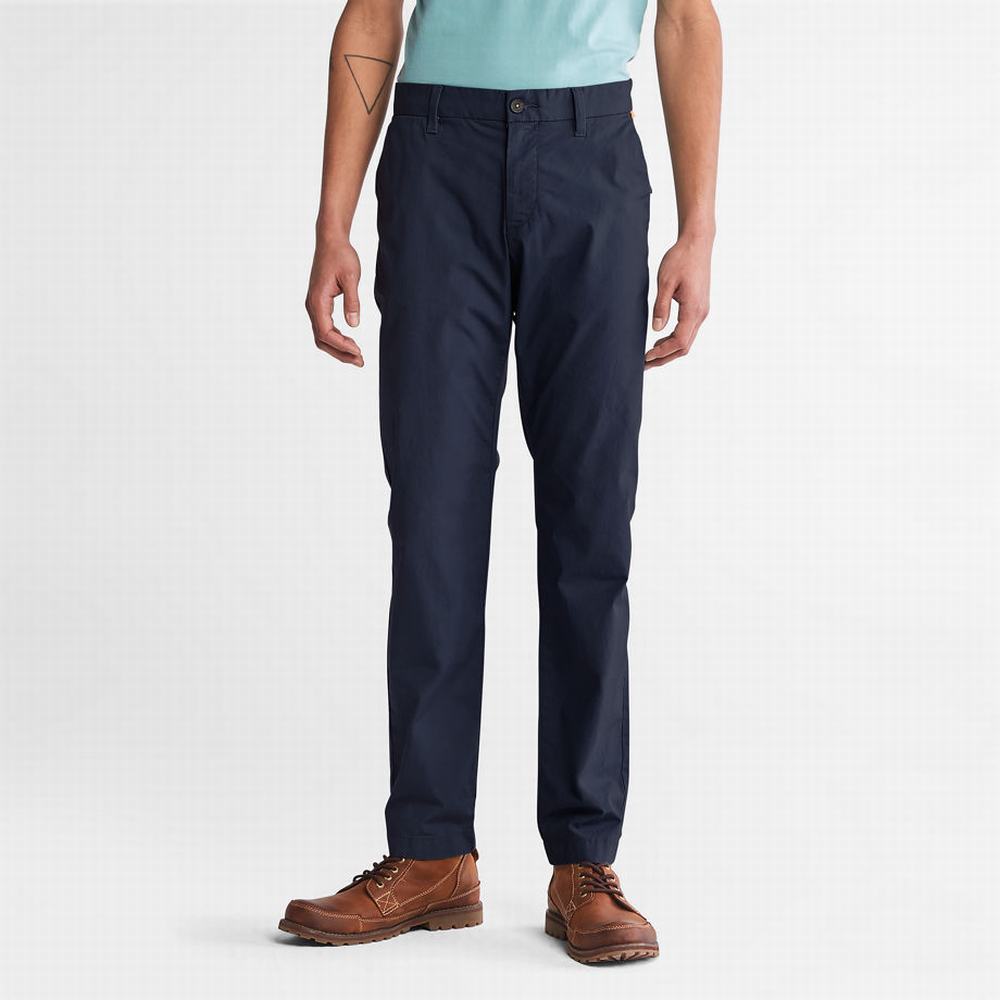 Pánské Kalhoty Timberland Sargent Lake Stretch Chinos Tmavě Blankyt | TI95736-427