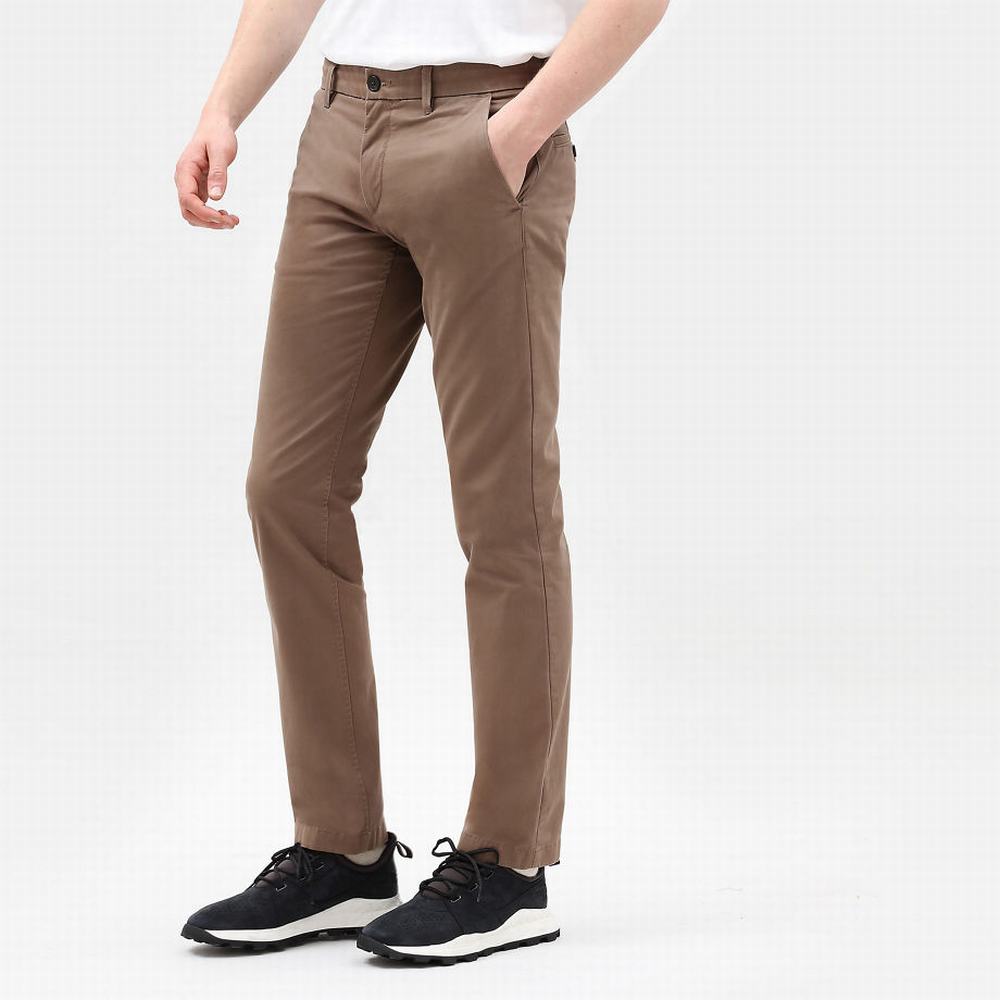 Pánské Kalhoty Timberland Sargent Lake Slim-Fit Chinos Hnědé | TI98254-342
