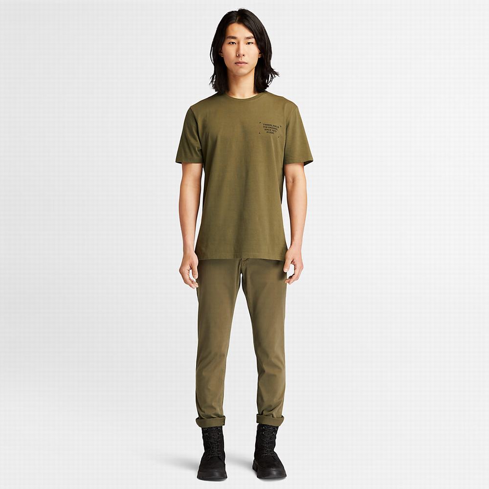 Pánské Kalhoty Timberland Sargent Lake Ultrastretch Chinos Tmavě Zelene | TI72851-261