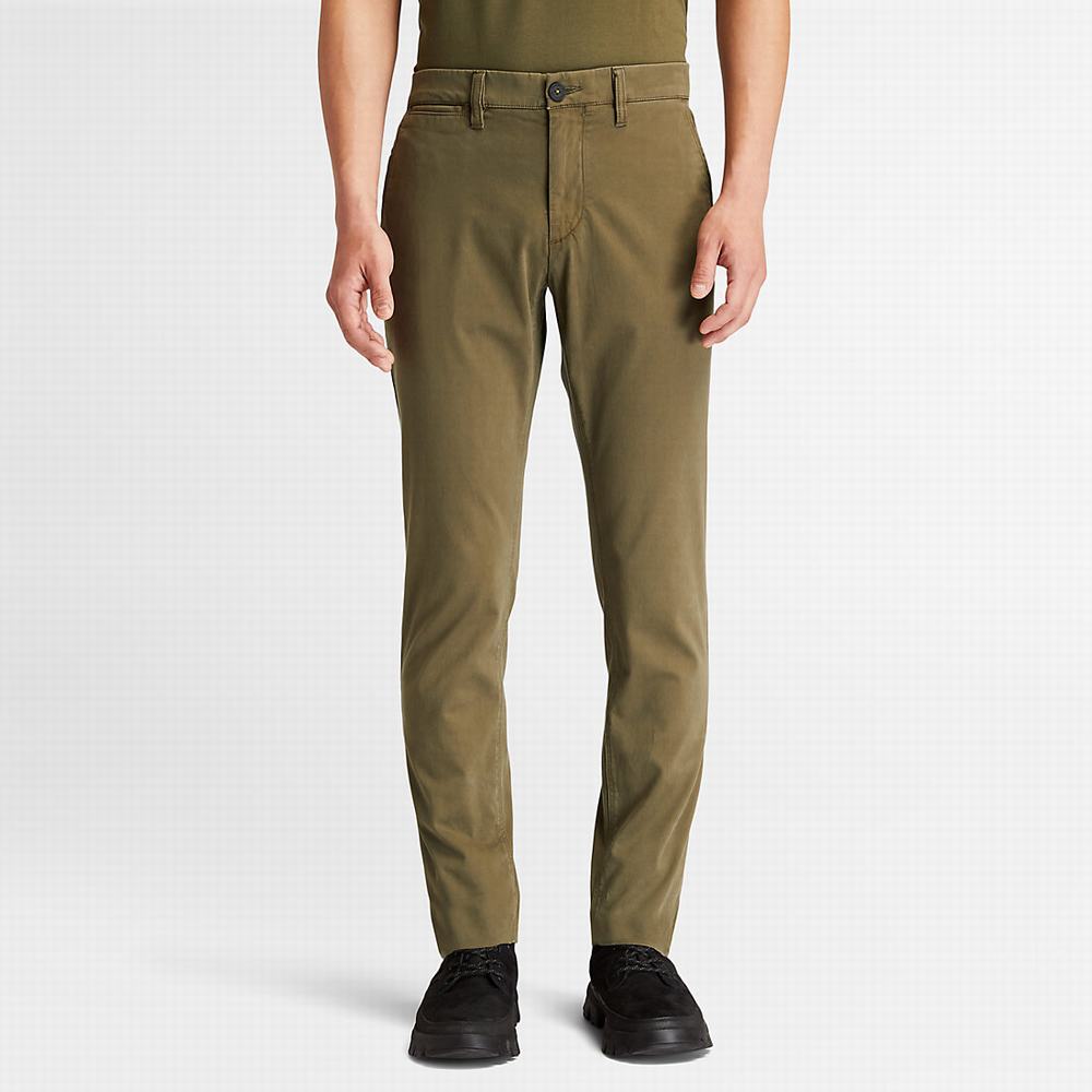 Pánské Kalhoty Timberland Sargent Lake Ultrastretch Chinos Tmavě Zelene | TI72851-261