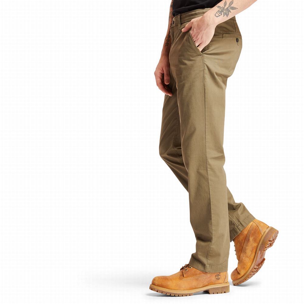 Pánské Kalhoty Timberland Squam Lake Twill Chinos Zelene | TI35107-073