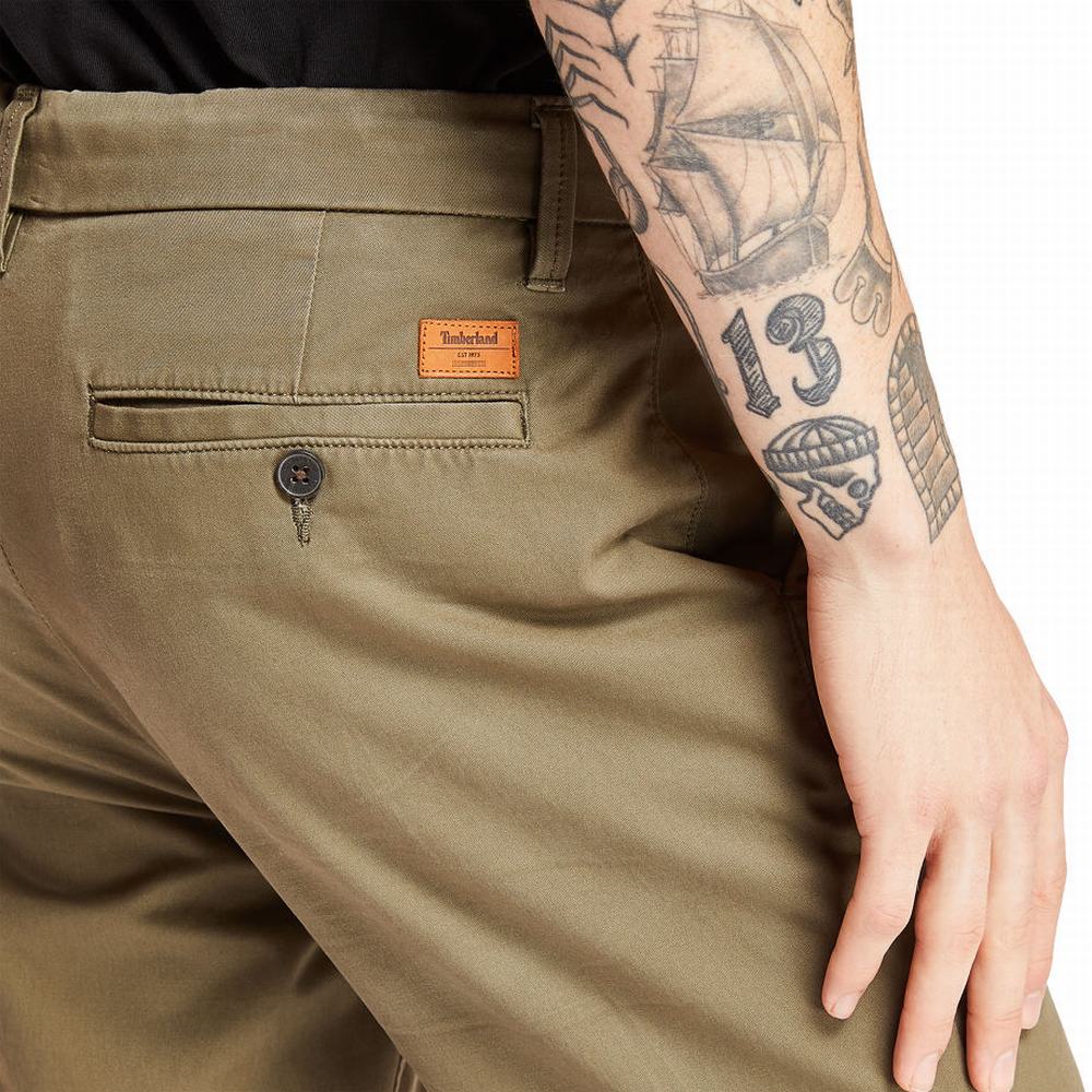 Pánské Kalhoty Timberland Squam Lake Twill Chinos Zelene | TI35107-073