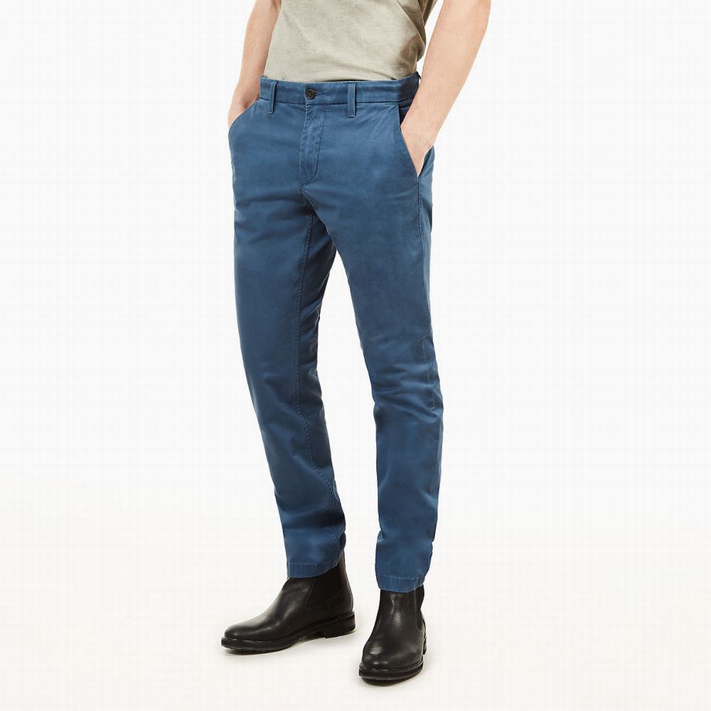 Pánské Kalhoty Timberland Squam Lake Twill Chinos Indigo | TI97485-684