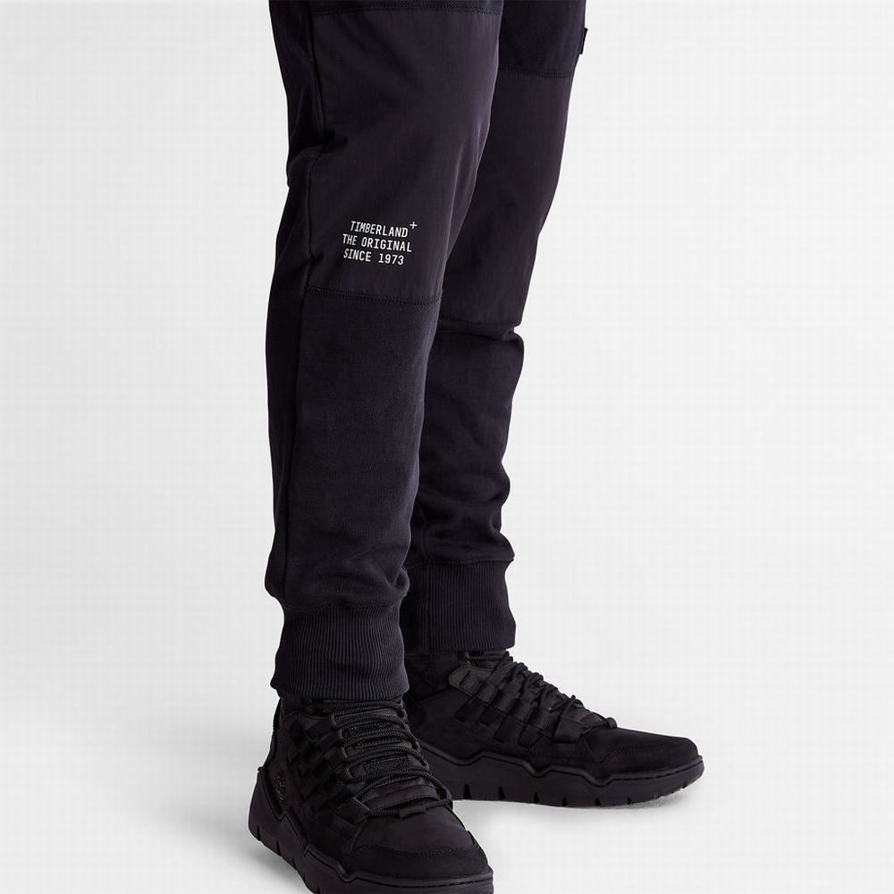 Pánské Kalhoty Timberland Tonal Knee Tracksuit Bottoms Černé | TI26197-417