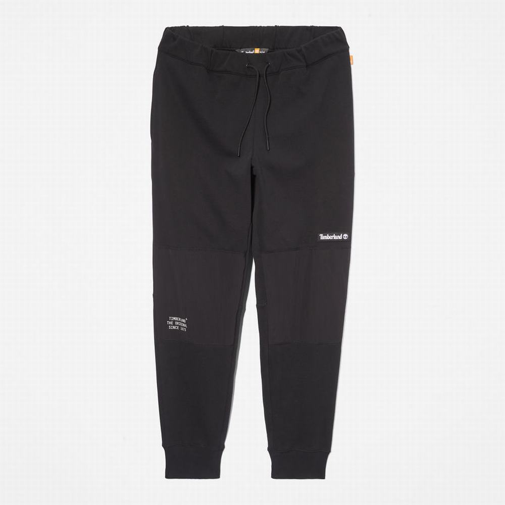 Pánské Kalhoty Timberland Tonal Knee Tracksuit Bottoms Černé | TI26197-417
